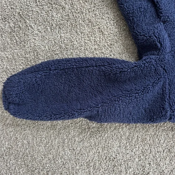 Lululemon Warmth Restore Long Pullover Fleece Sherpa Navy Pockets Mock - Picture 10 of 10